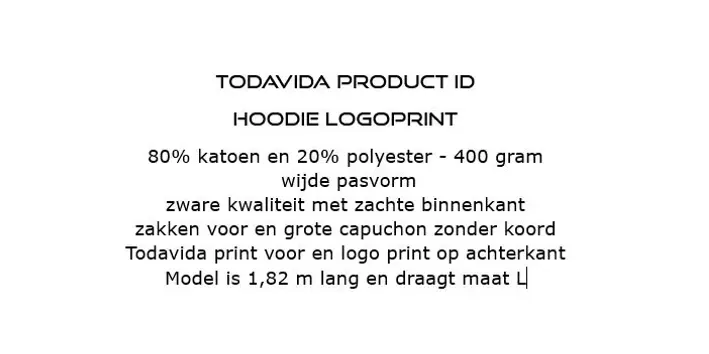 Todavida Product ID Hoodie Logoprint.webp