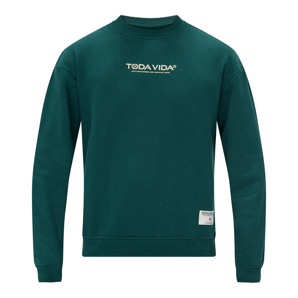 [TVID124002groenS] crew retro groen (S)