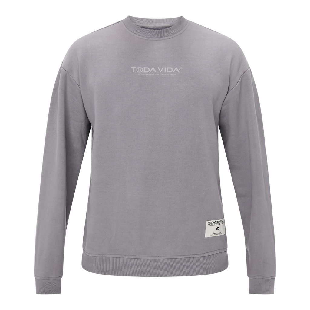 [TVID124002grijsS] crew moon grijs (S)