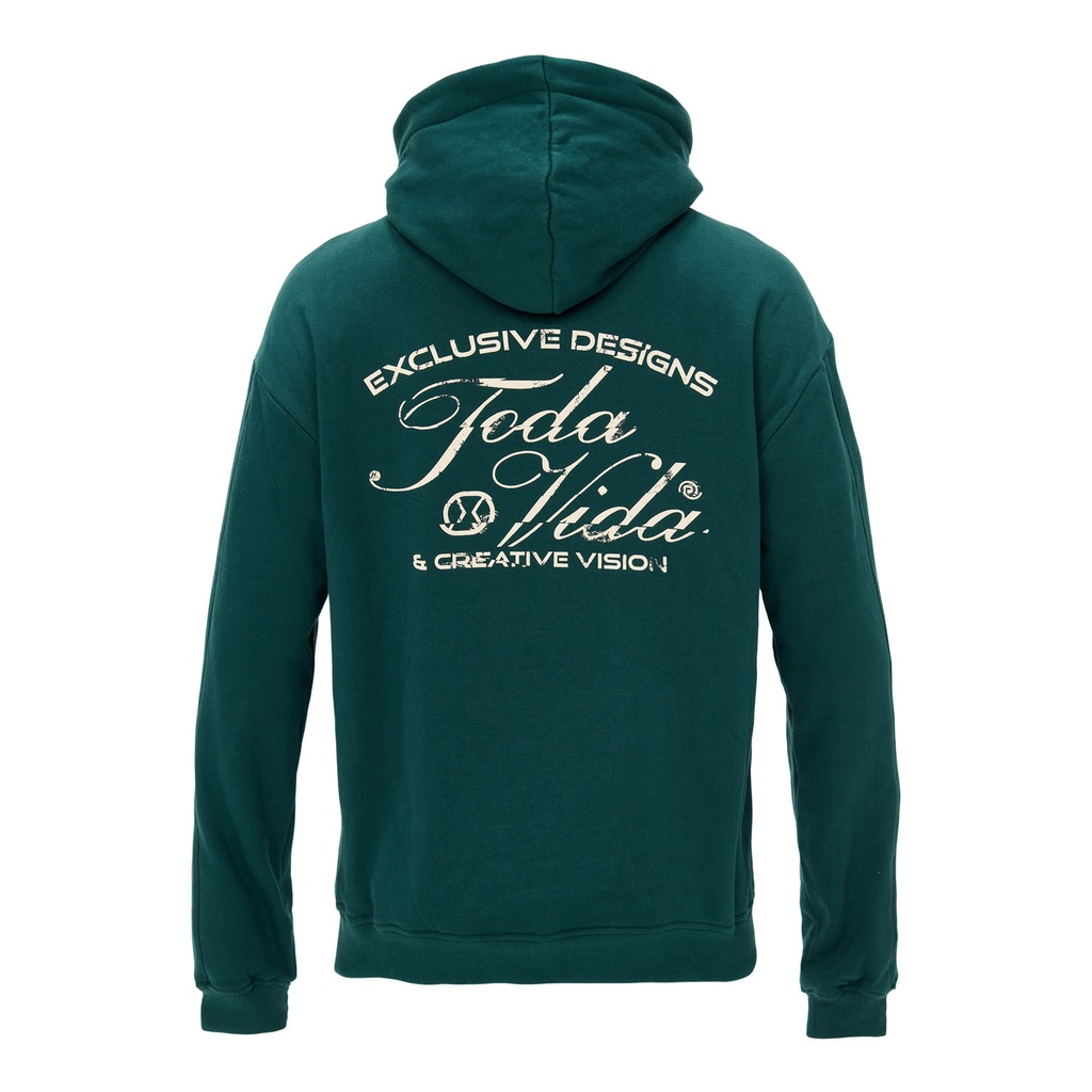 [TVID124003groenS] hoodie retro groen (S)