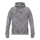 hoodie collective print grijs