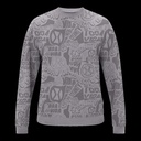 crew collective print grijs