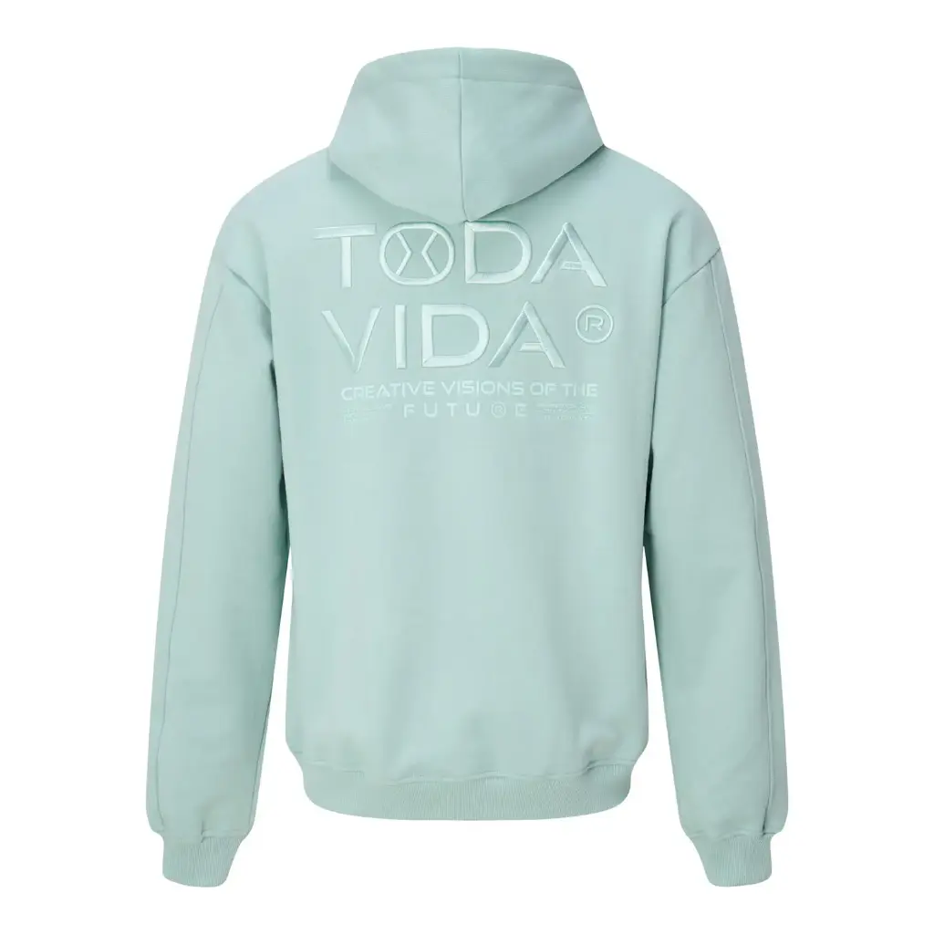 [TVID115040zeegroenS] zip hoodie mint zeegroen (S)