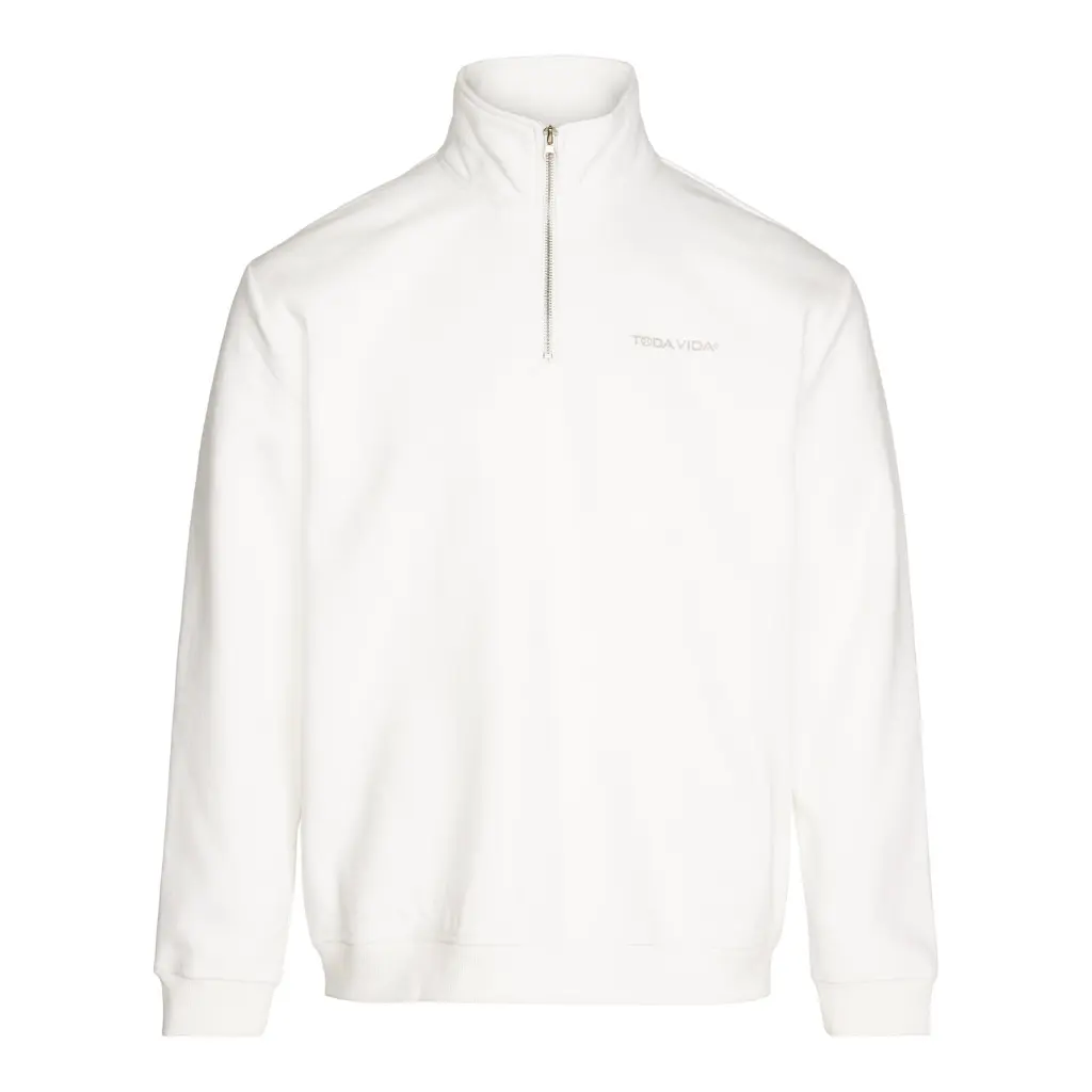 [TVID114003offwhiteS] essential halfzip offwhite  (S)