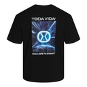 t-shirt zwart galaxyprint