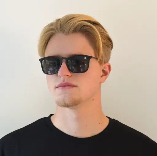 [TVID825020] Zonnebril wayfarer zwart original