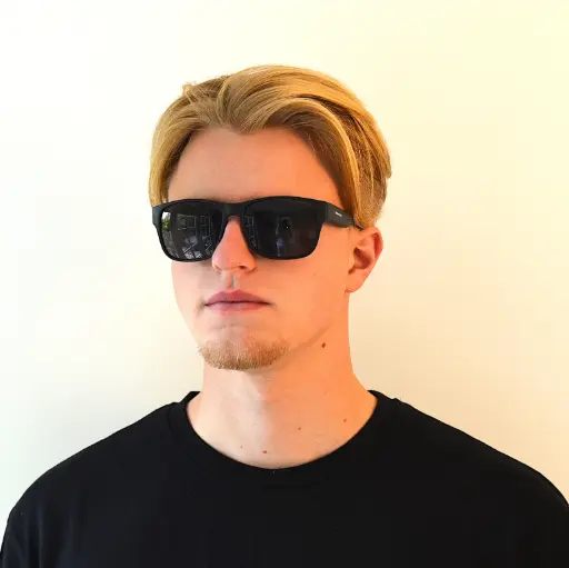 [TVID825030] Zonnebril wayfarer bold zwart